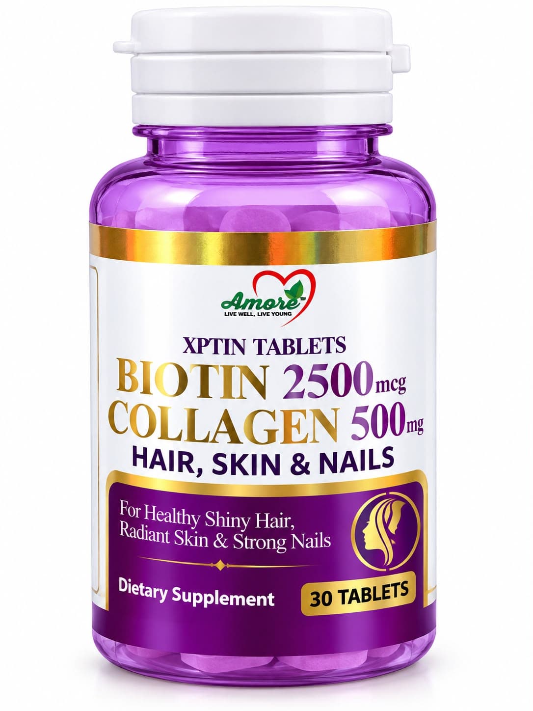 Biotin 2500mcg + Collagen 500mg
